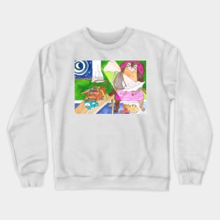 Needlepoint Owl Crewneck Sweatshirt